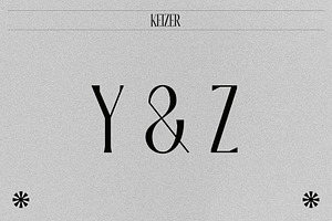 Keizer Modern & Condensed Serif