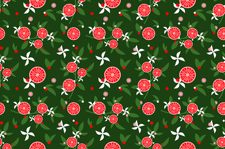 Grapefruit Pattern (Citrus Grove)