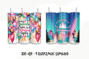 4 Christmas Tumbler Wraps Bundle PNG, a Pattern Graphic by TumblerArtDS (Thumbnail 3 of 3)