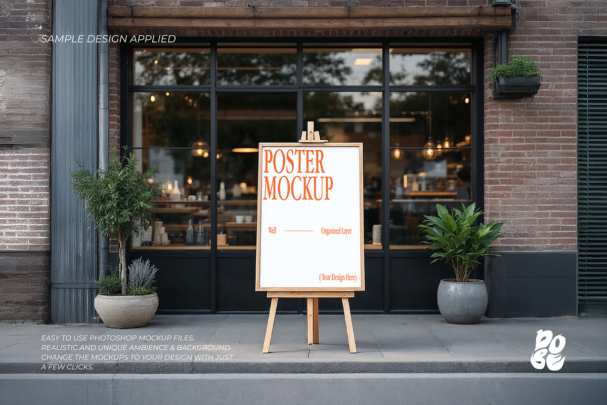 Outdoor Signage Mockup Set, a Household Mockup by DOBE Studio (Photo 6 of 8)