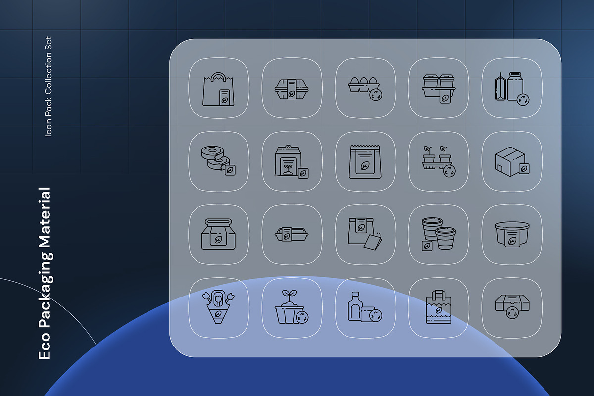 Eco Packaging material Icon, an Outline Icon by Nathaya Studio (Photo 2 of 2)