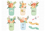 Mason jar Clipart, an Illustration by SA ClipArt (Thumbnail 1 of 3)
