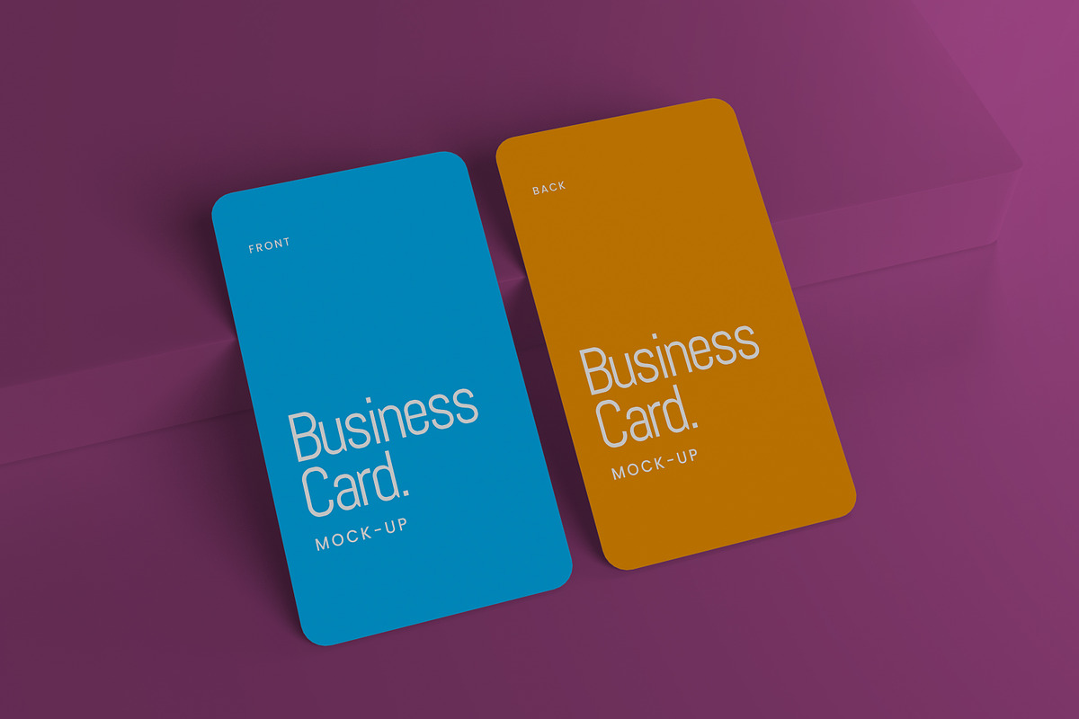 Round Portrait Card - Mockup, a Product Mockup by Bokuto (Photo 3 of 3)