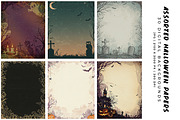 Assorted Halloween Papers, a Background Graphic by Digital Art Creations (Thumbnail 1 of 7)