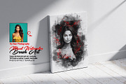 Black Watercolor Mixed Art Photo, an Action Add-On by Photoshop Action (Thumbnail 1 of 15)