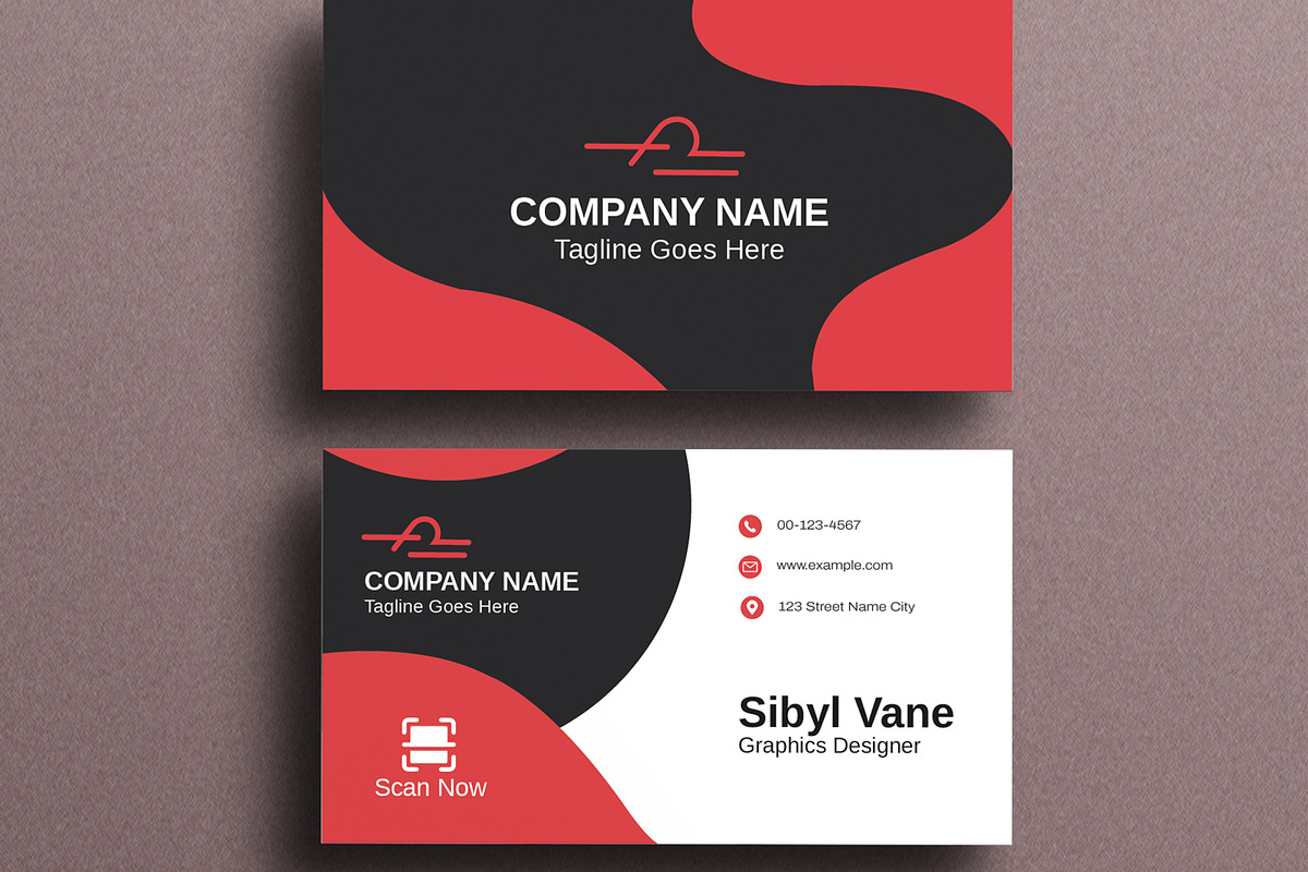 Business Card Template, a Business Card Template by MightyDesign (Photo 3 of 6)