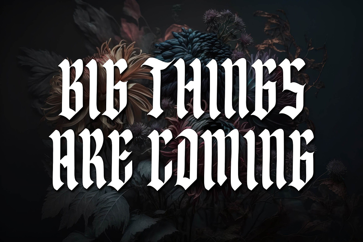 Black Freedom a Blackletter Font, a Blackletter Font by Blankids Studio (Photo 3 of 9)