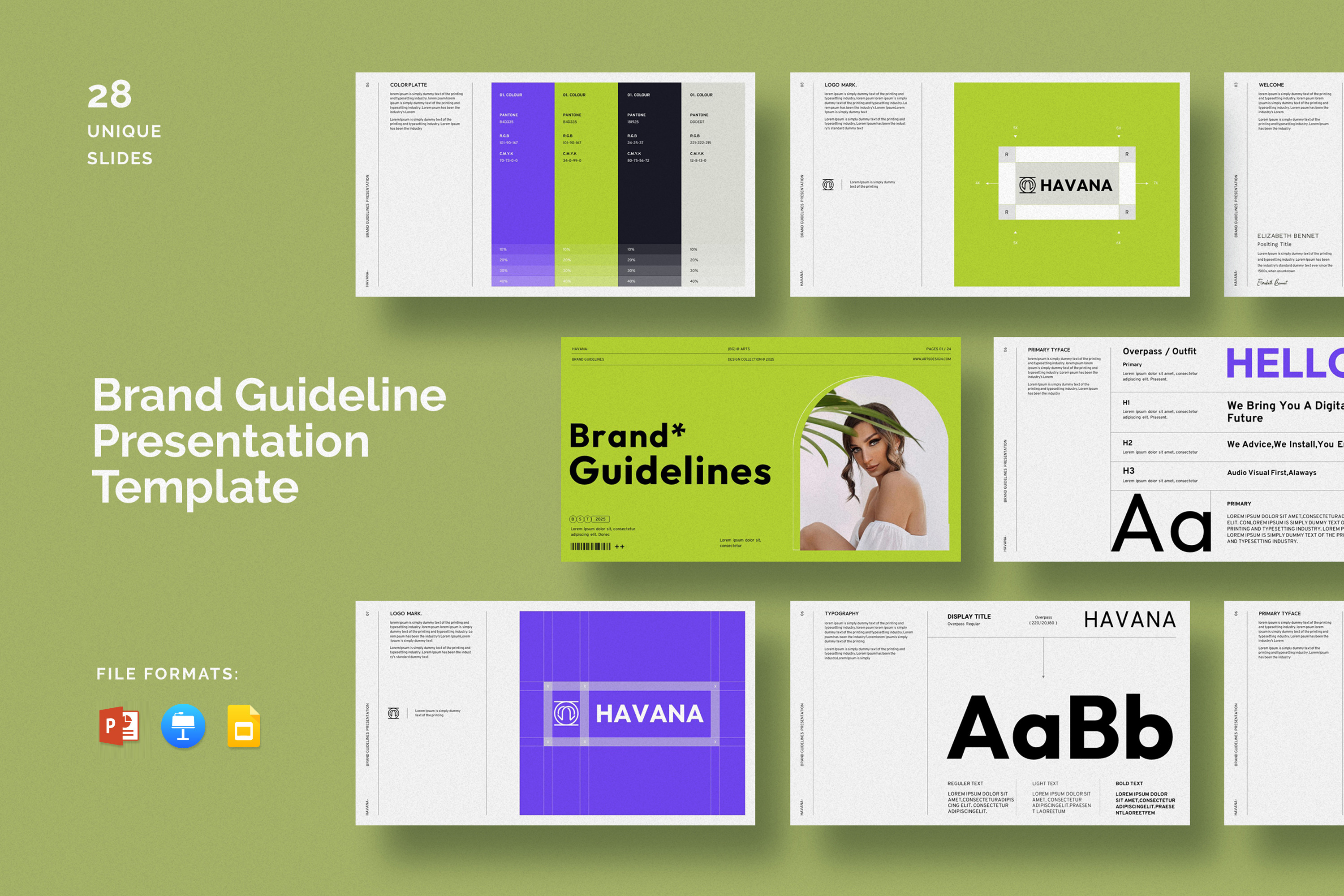 Brand Guidelines Presentation by DreamLab  Creative Market