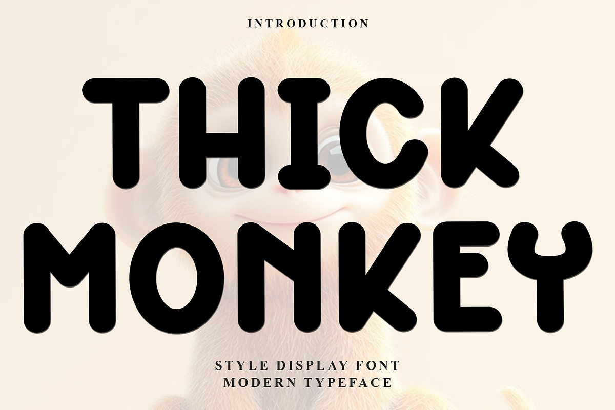 Thick Monkey, a Script Font by FreshTypeINK (Photo 1 of 7)