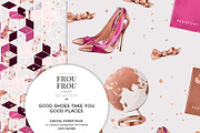 Pink Rose Gold Travel Paper Pack, a Background Graphic by Frou Fou Craft (Thumbnail 6 of 7)