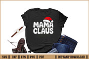 Mama Claus Funny Christmas Mom SVG, a Seasonal Illustration by Handy Arts Studio (Thumbnail 2 of 3)