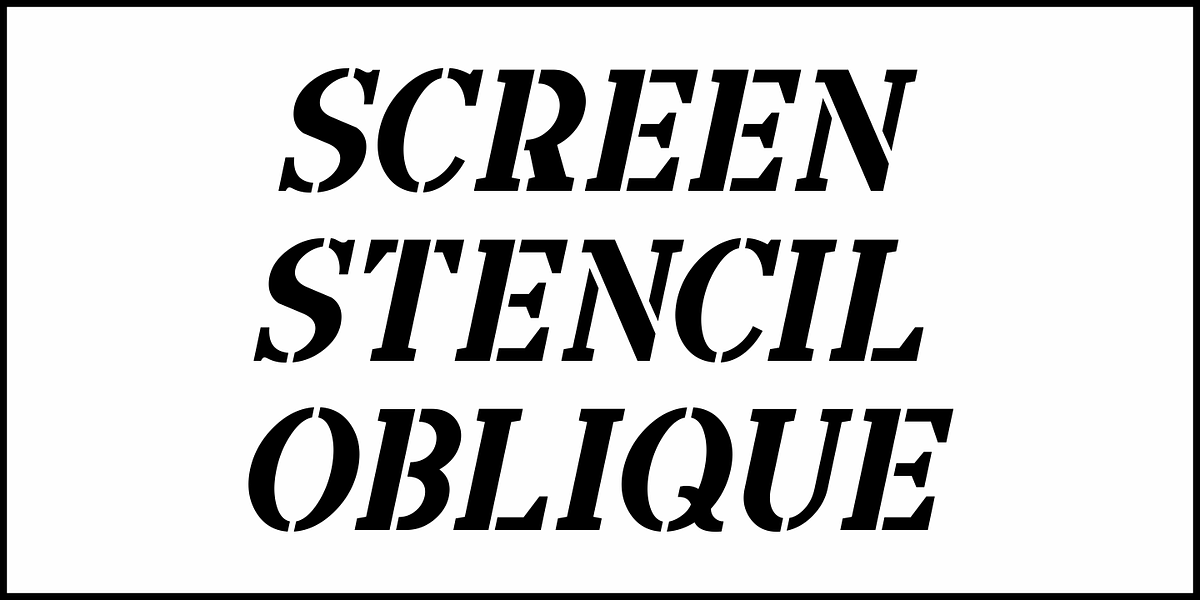 Screen Stencil JNL, a Font by Jeff Levine Fonts (Photo 4 of 5)