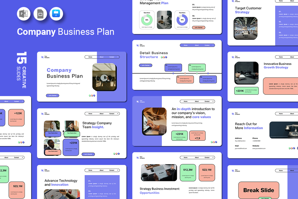 Modern Business Proposal - Keynote, a Presentation Template by Iqsiart Studio (Photo 1 of 3)