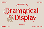 Dramtical The Display, a Serif Font by RockboyStd (Thumbnail 1 of 12)