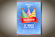 7 Birthday party flyer templates, a Templates & Theme by Propylparaben (Thumbnail 6 of 8)