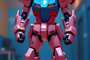 Adorable Mecha Student In Shiny Armo, a Photo by LOGOCREATIVE