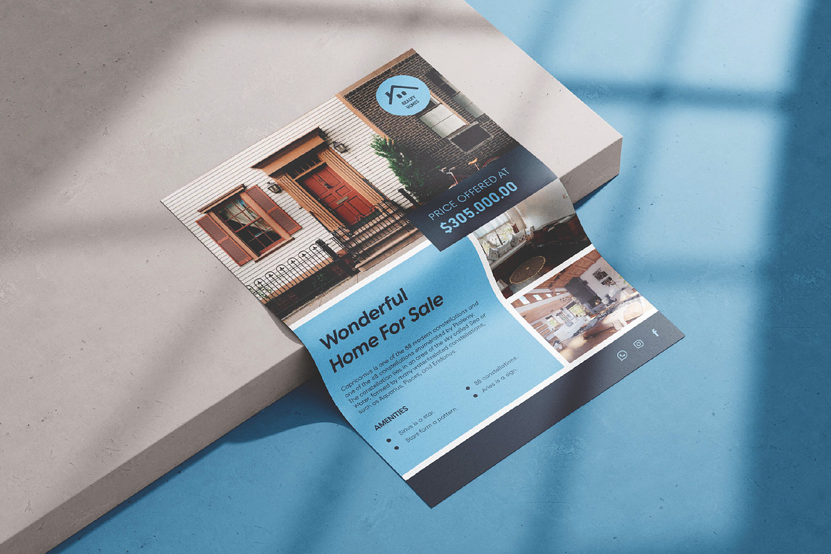 Real estate wonderful home for sale, a Flyer Template by Workhu (Photo 2 of 4)