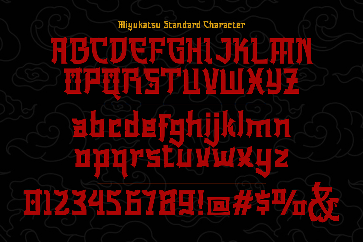 Miyukatsu - Oriental Japanese Font, a Font by TypeClassHeroes (Photo 3 of 15)