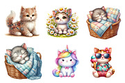 Cute Plush Toy Cat Clipart, an Illustration by CreationArt (Thumbnail 2 of 5)