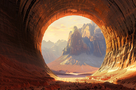 A breathtaking landscape showcases t, a Photo by Tanuart