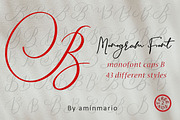 MONOGRAMS BUNDLE A to Z, a Script Font by AMINMARIO (Thumbnail 3 of 37)