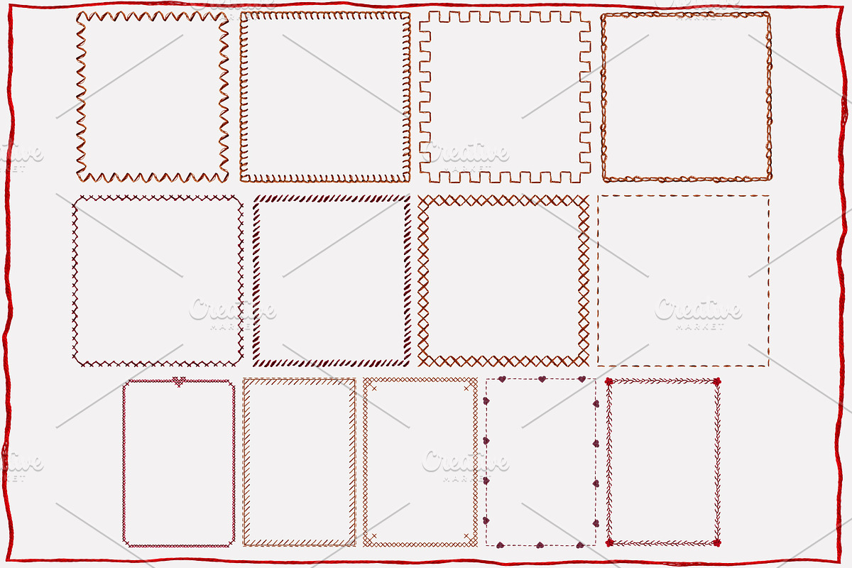 Leather and Stitching: Collage Kit., an Object Graphic by TaPilipa (Photo 5 of 15)