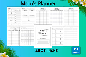 Editable Mom's Planner KDP