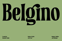 Belgino – Modern Stylish Serif Font