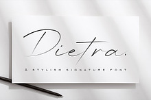 Dietra - Stylish Signature Font