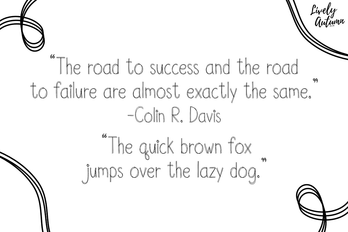 Echolines Font | Handwriting Font, a Handwritten Font by LivelyAutumn11.11 (Photo 4 of 4)