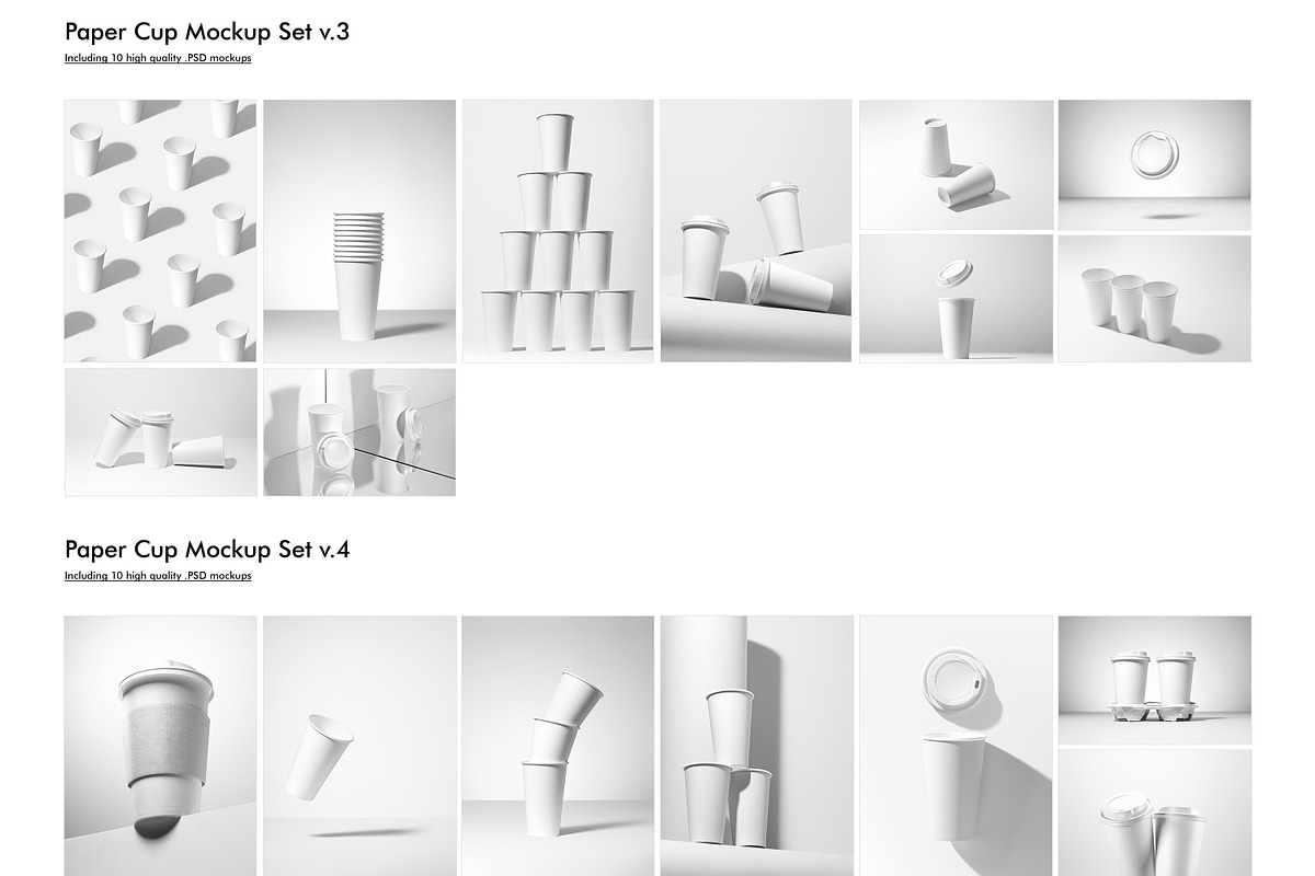 Paper Cup Mockup Bundle, a Cups & Container Mockup by creatsy5 (Photo 3 of 36)
