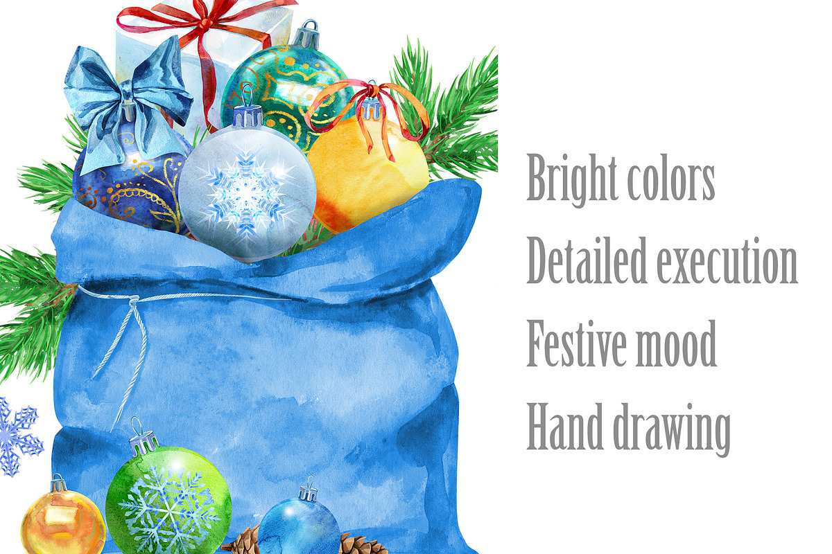 Watercolor Christmas, an Illustration by Watercolor fantasy (Photo 2 of 6)