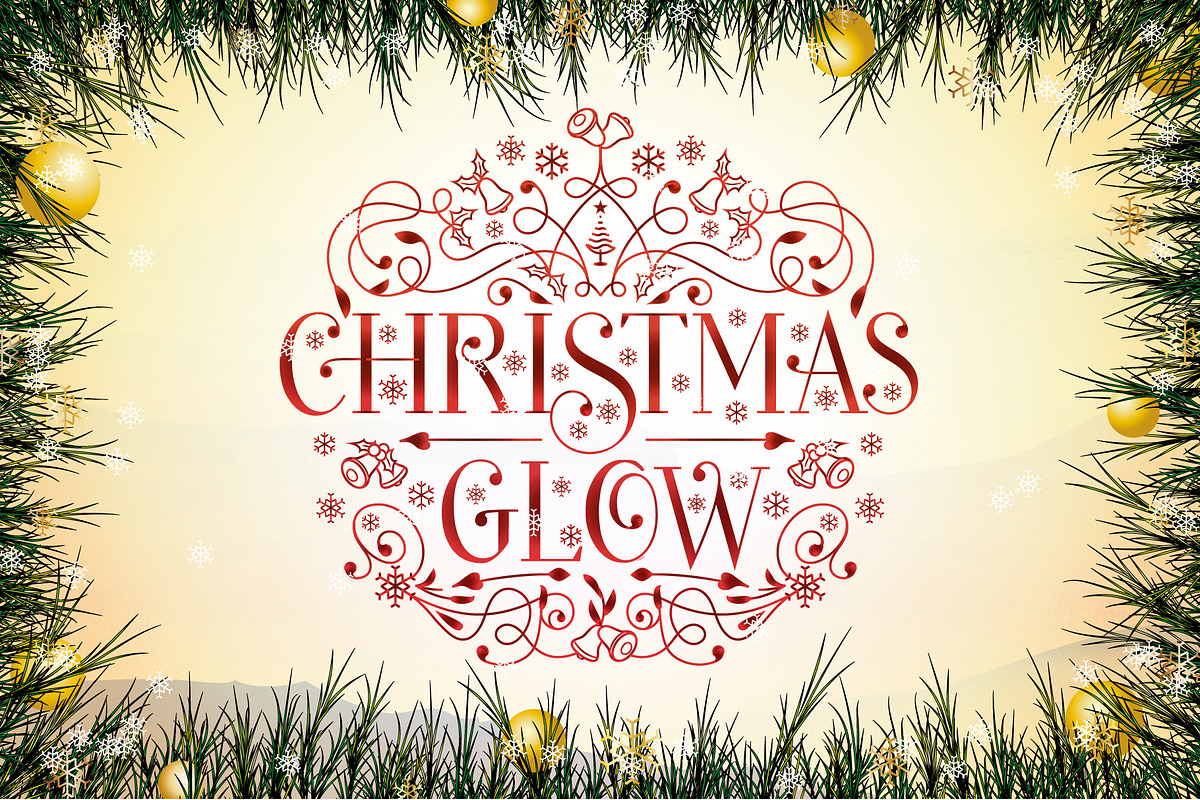Christmas Glow Font Family, a Serif Font by vectalex (Photo 1 of 5)
