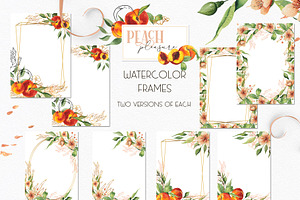 Watercolor Peach Collection