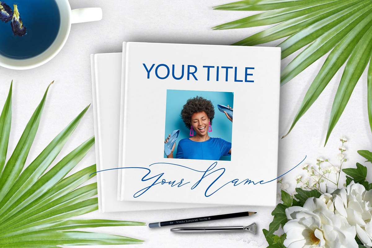 Sweet Baby Blue Desk Scene Creator, a Pens & Pencil Mockup by Storyteller Design (Photo 2 of 8)