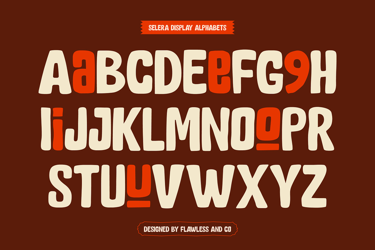 Selera - Playful Display Font, a Sans Serif Font by Flawless And Co (Photo 7 of 10)