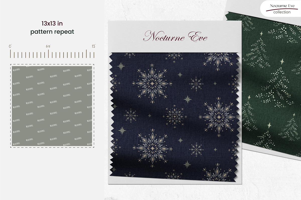 Nocturne Eve - Seamless Patterns, a Wallpaper Graphic by InaCorart (Photo 7 of 9)