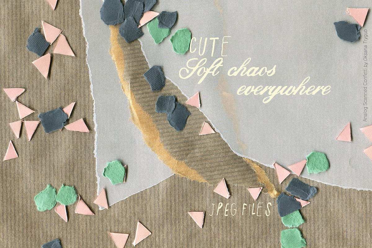 Scanned Confetti Paper Textures Pack, a Texture Graphic by Oksana Trygub (Photo 15 of 17)