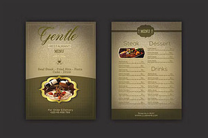 Restaurant Menu Flyer, a Flyer Template by DSGraphicDesign