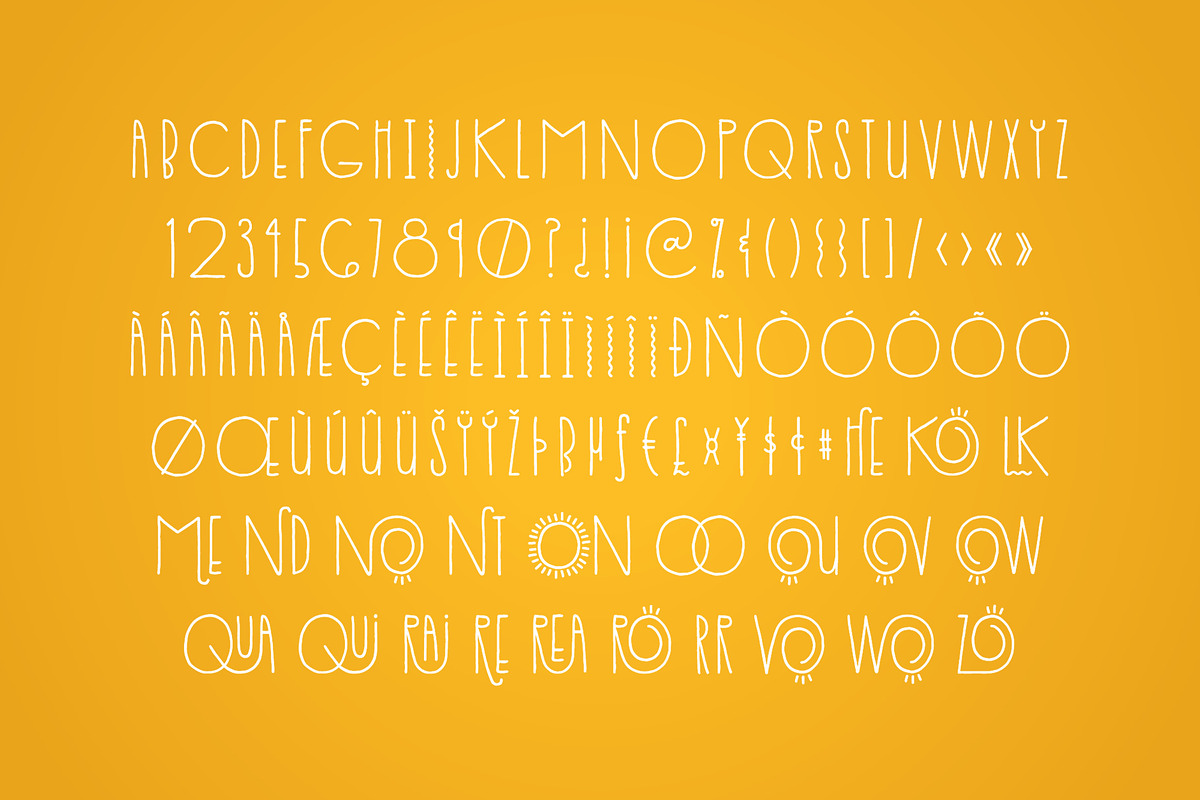Pooling Around Font, a Sans Serif Font by Denise Chandler (Photo 7 of 7)
