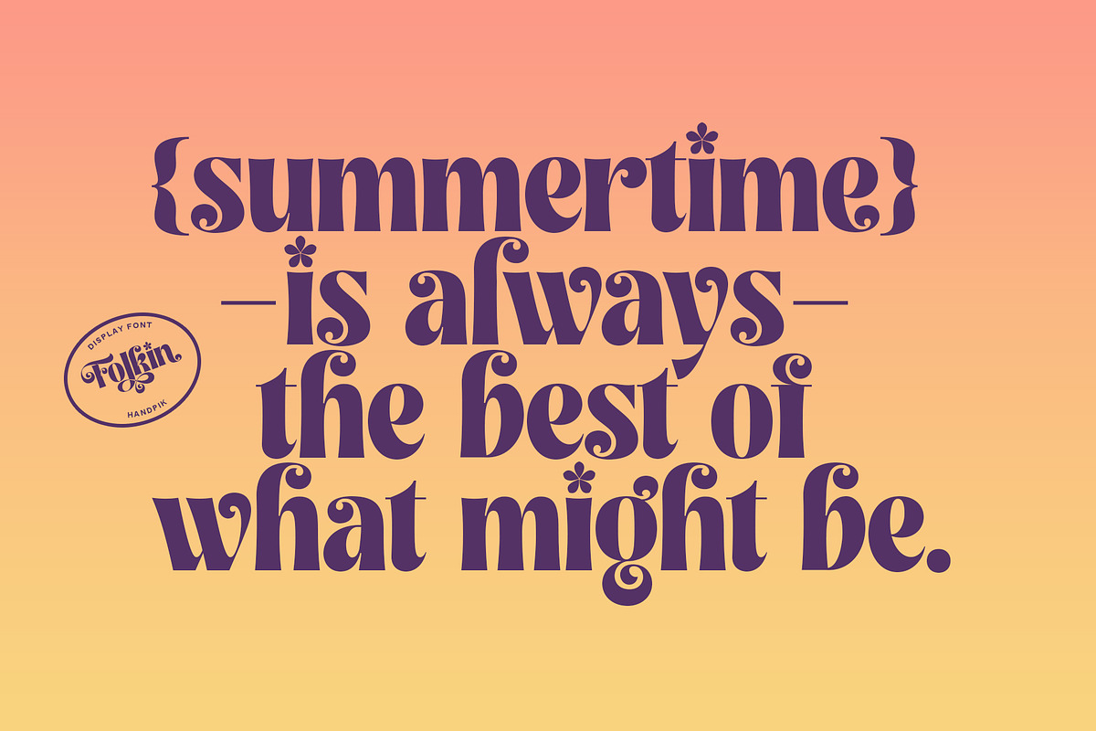 Folkin Display, a Sans Serif Font by INKSUN™ (Photo 7 of 9)