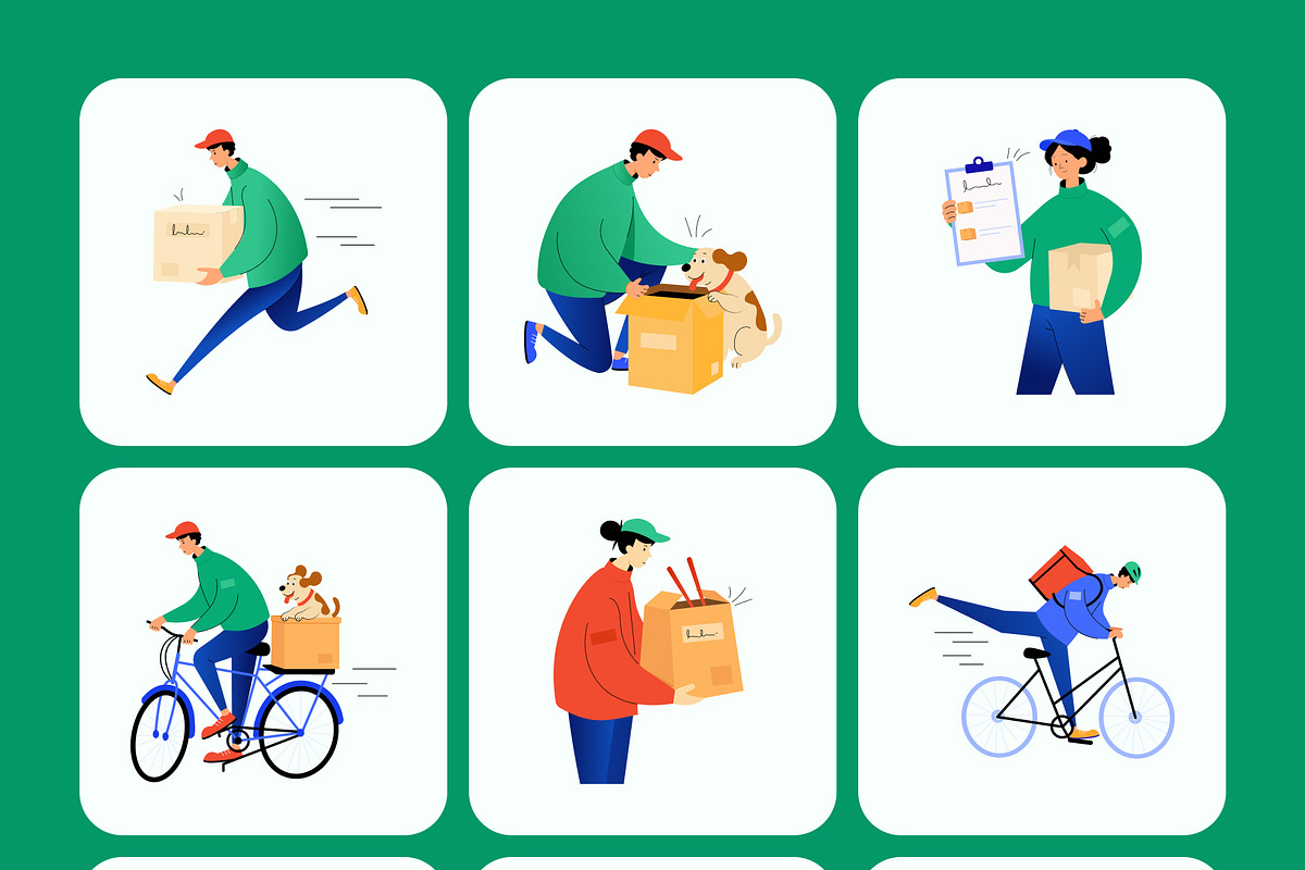 75 Delivery Flat Illustrations, a Transportation Illustration by Vectors Market (Photo 10 of 11)