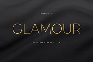 GLAMOUR - Luxury Sans Serif Font, a Sans Serif Font by Hamz Studio