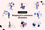 Shopping and e-commerce illustration, a Person Illustration by Ragul Creates (Thumbnail 1 of 3)