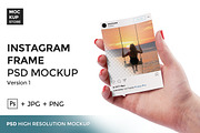 Instagram Frame in Hand version 1, a Device Mockup by Mockup Store (Thumbnail 1 of 3)