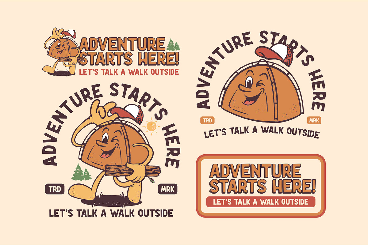 Friendly Outdoor Mascot Characters, an Object Illustration by MovinkGraphicStudio (Photo 5 of 15)