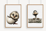 Peeking Farm Animals Clipart PNG Bun, an Illustration by Libby Wishes (Thumbnail 2 of 4)