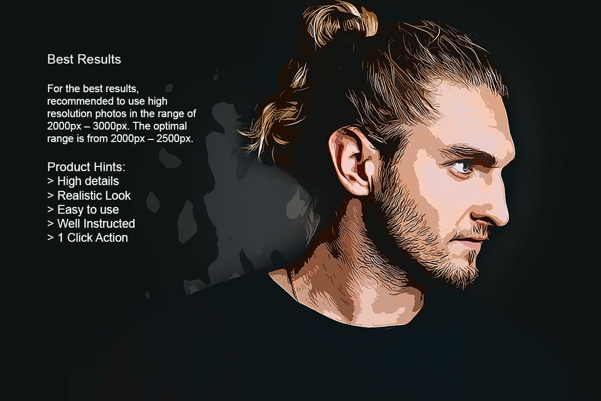 Vector Art Sketch Photoshop Action preview 7
