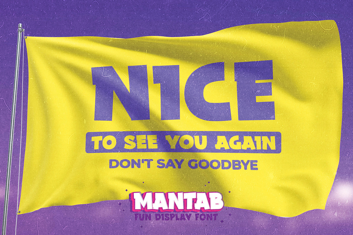 MANTAB - Fun Display Font, a Font by Gassstype (Photo 7 of 9)
