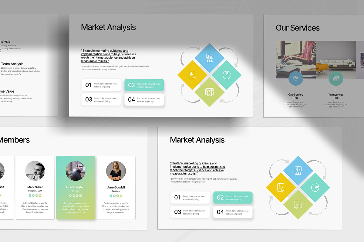 Business Plan PowerPoint Template preview 3